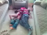 Young Arab Couple Sex on Carpet